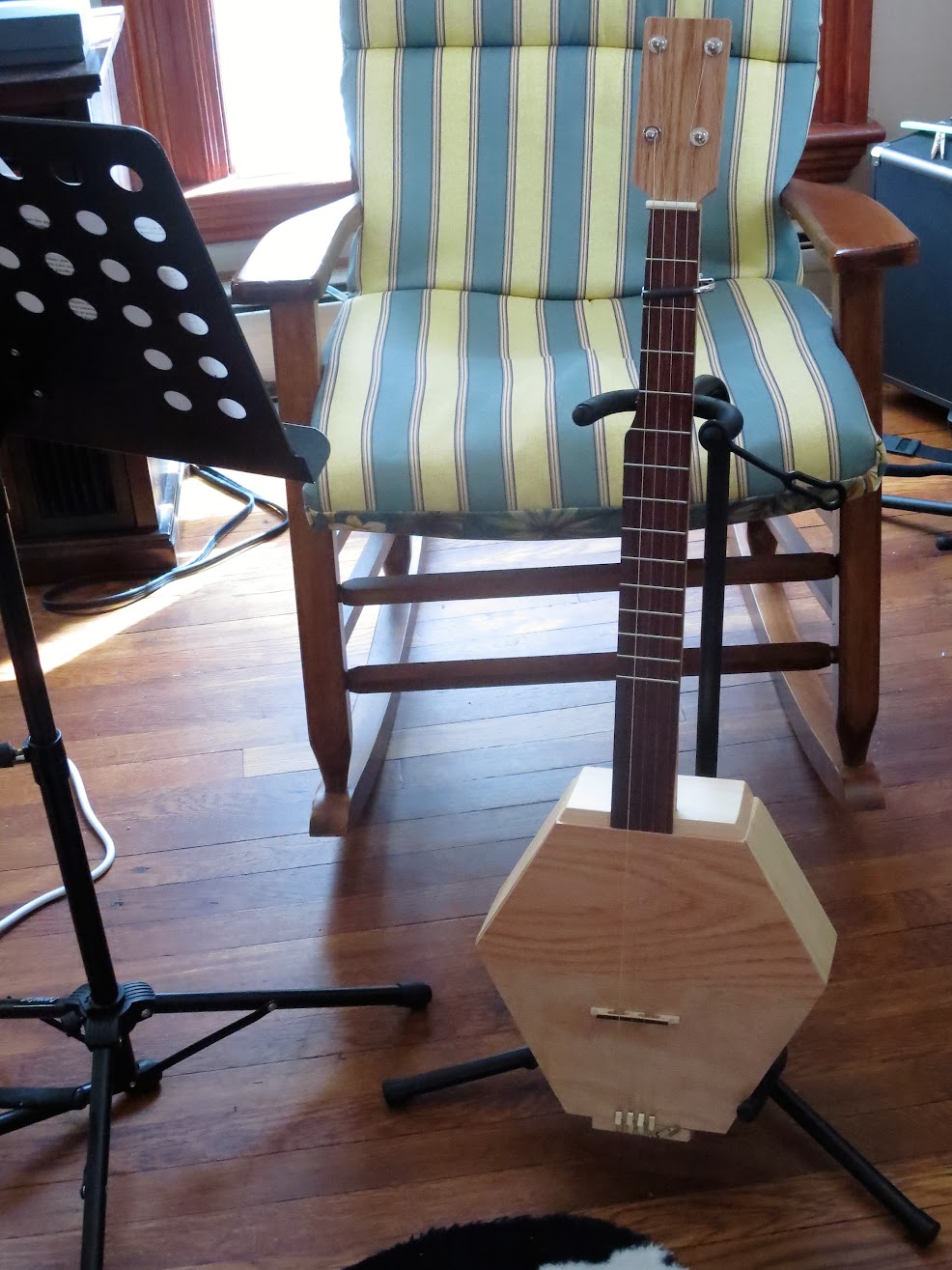 Wooden banjo